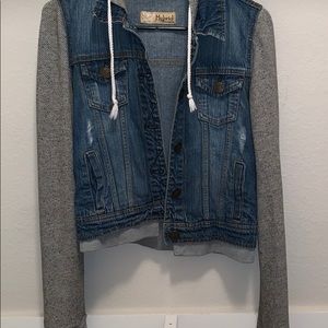 Jean and sweater jacket